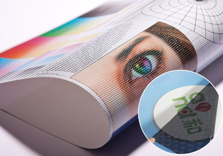 One way vision printing